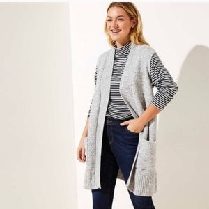 Loft NWT Women's Pocket Open Sweater Vest